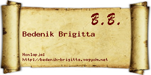 Bedenik Brigitta névjegykártya